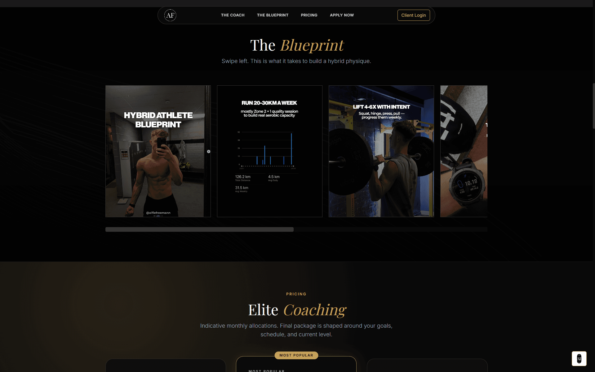 ALFIE - Personal Trainer supporting screenshot 1