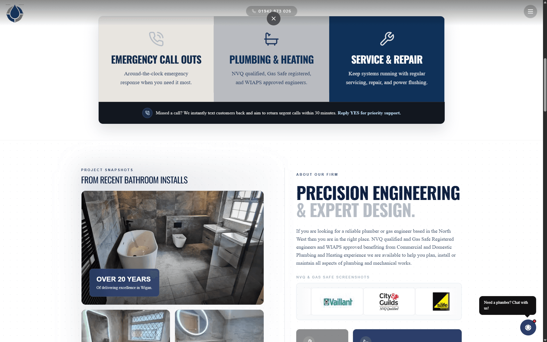GIBSON PLUMBING supporting screenshot 1